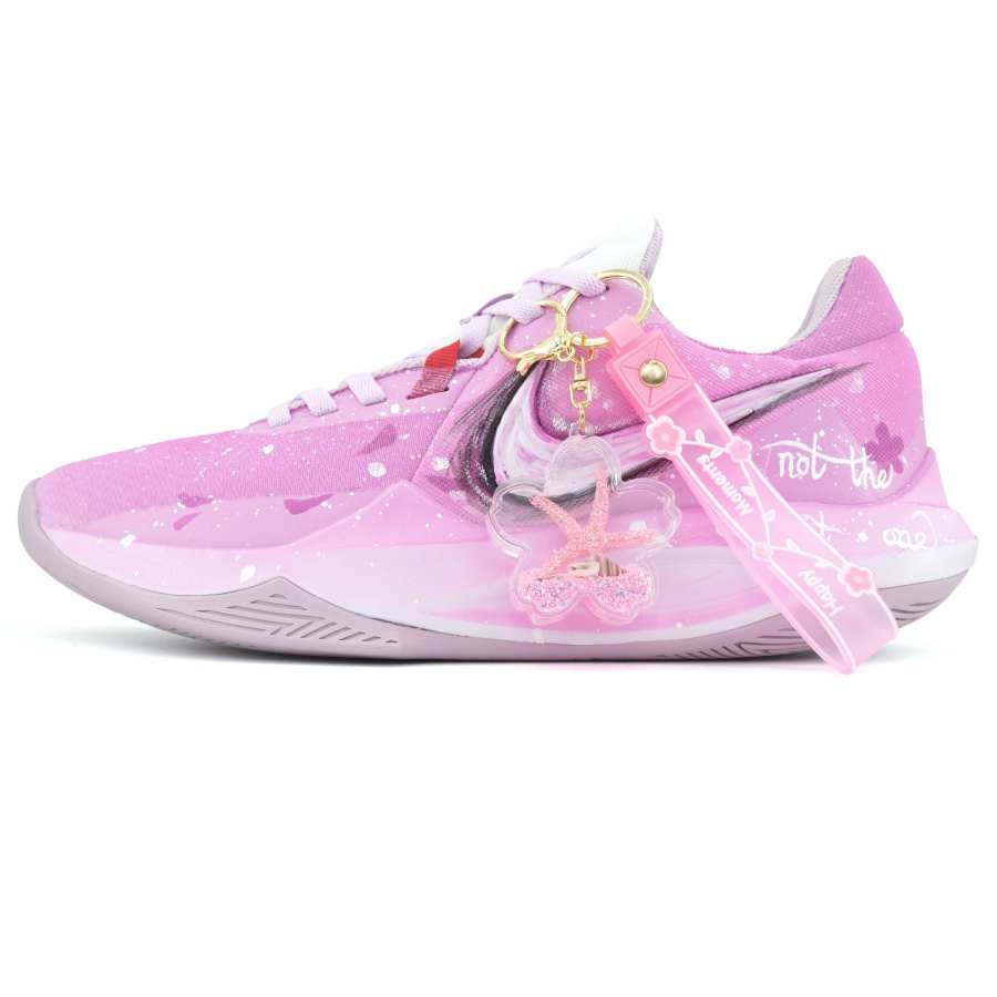 Nike Nike Precision 6 The Final Chapter Of Sakura Abrasion Resistant Low top Basketball Shoes Men's Purple Pink