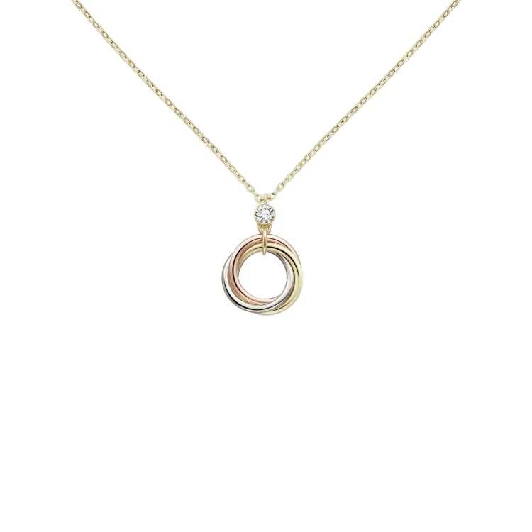 CARTIER Trinity Series 18K Gold Necklaces Women's Gold Chain