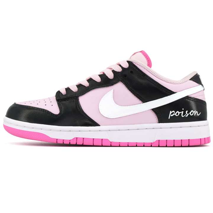 Nike Nike Dunk P BLK Abrasion Resistant Low top Skateboard Shoes Women's Black Pink