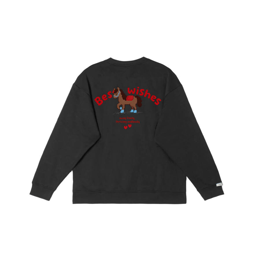 Adidas Adidas LABEL Sweatshirts Unisex Black Crew Neck Moderate Regular