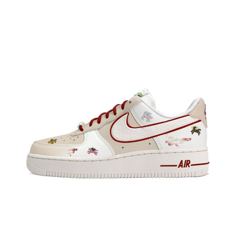Nike Nike Air Force 1 Low top Skateboard Shoes Women's Yellow White