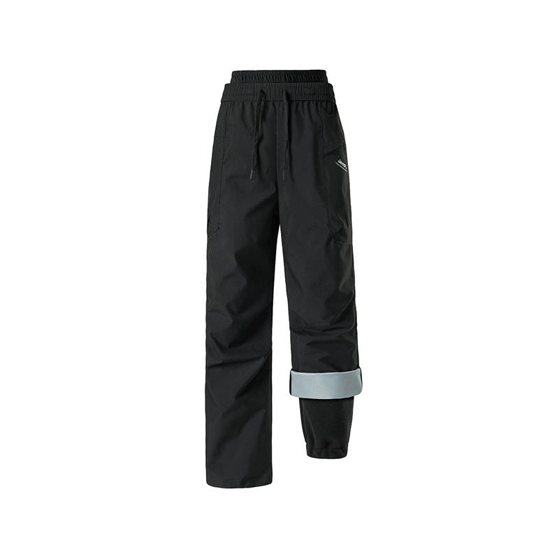 Jeep Casual Pants Unisex Thickened And Fleece Lined Wide Leg Pants