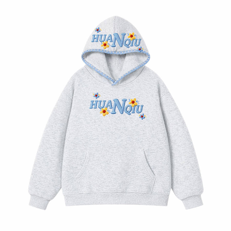 HUANQIU Sweatshirts Unisex Hooded Non Detachable Moderate Heavyweight