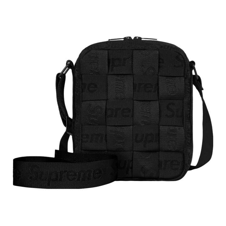 Supreme Supreme Jacquard Shoulder Bag, Crossbody Bag Unisex Black