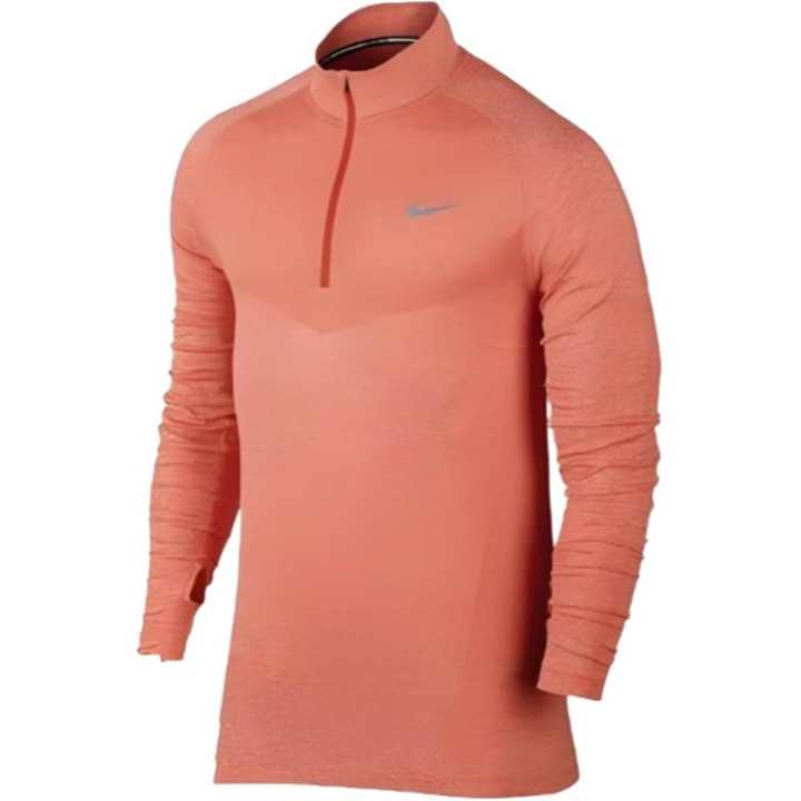 Nike Nike T Shirts Men's Dark Orange Stand Collar Moderate