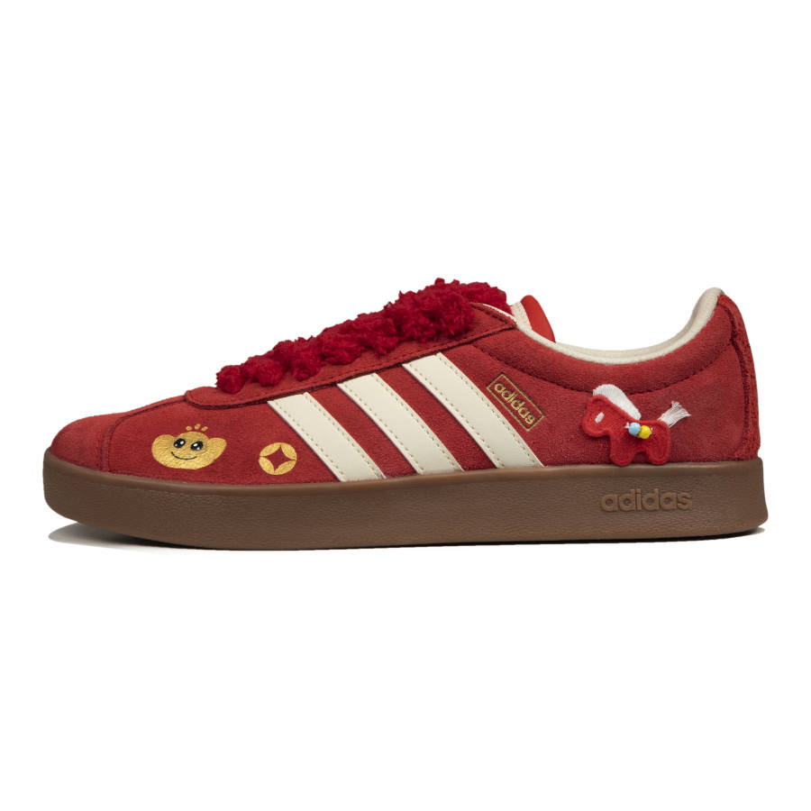 Adidas Adidas Vl Court Classic Skateboard Shoes Unisex Low Top Gold