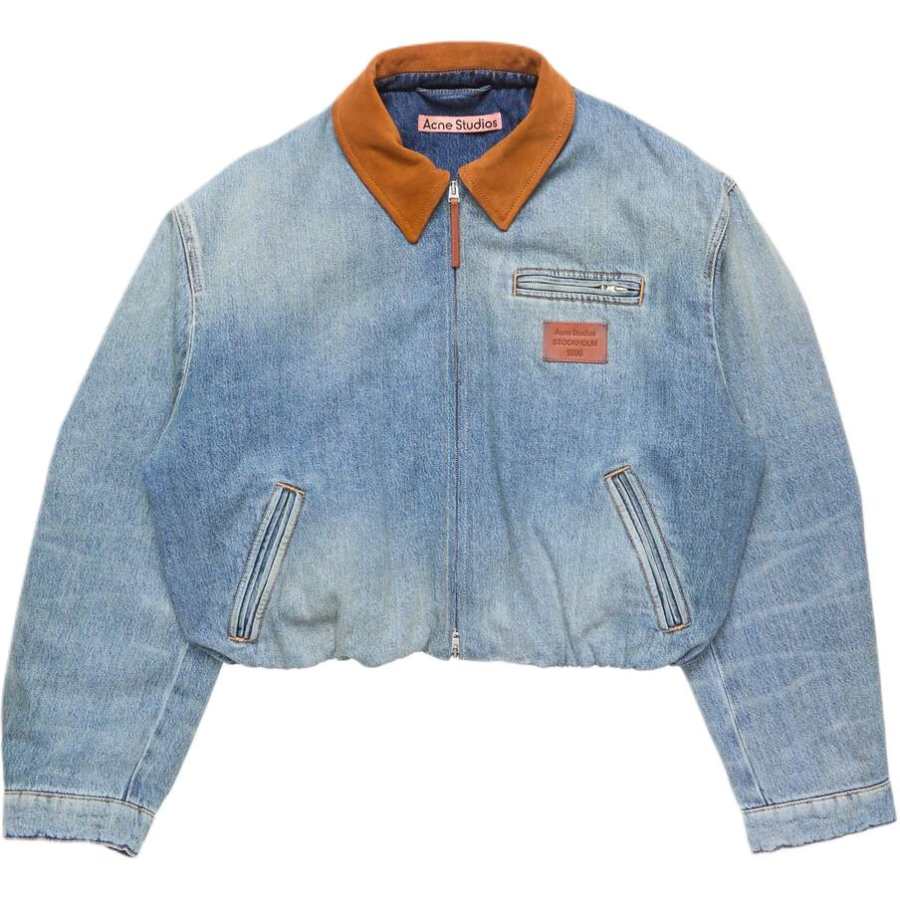 Acne Studios Acne Studios Logo Patch Zip-Up Jacket
