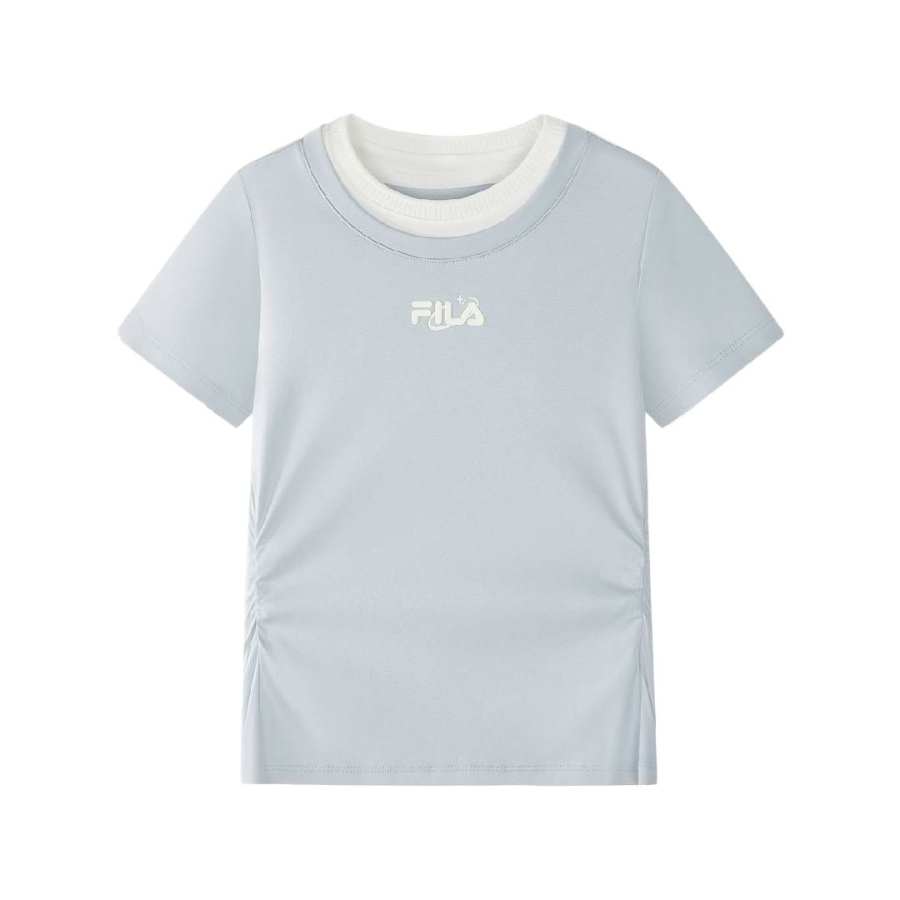 FILA KIDS Short Sleeved T Shirts Orchid Blue Gray Kids'
