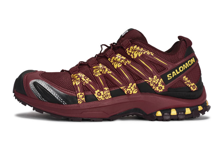 SALOMON XA PRO 3D Abrasion Resistant Low top Running Shoes Unisex Black Red Gold