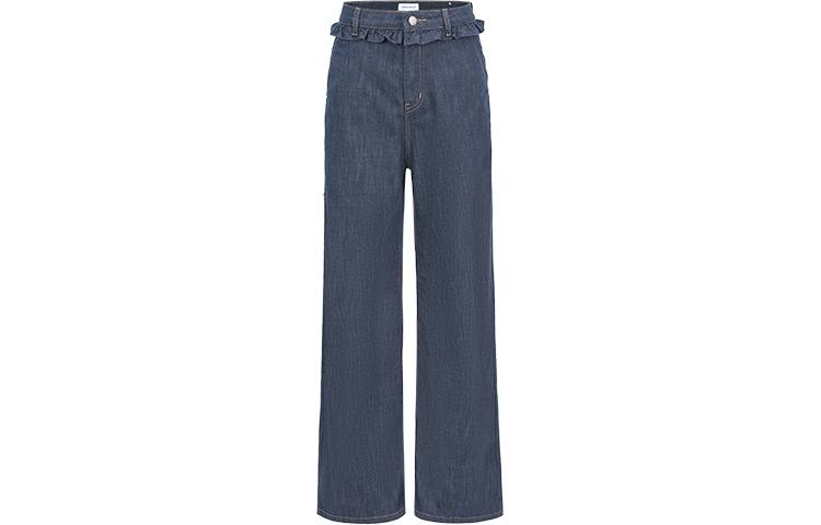 URBAN REVIVO Jeans Women's Indigo Moderate Wide Leg Pants