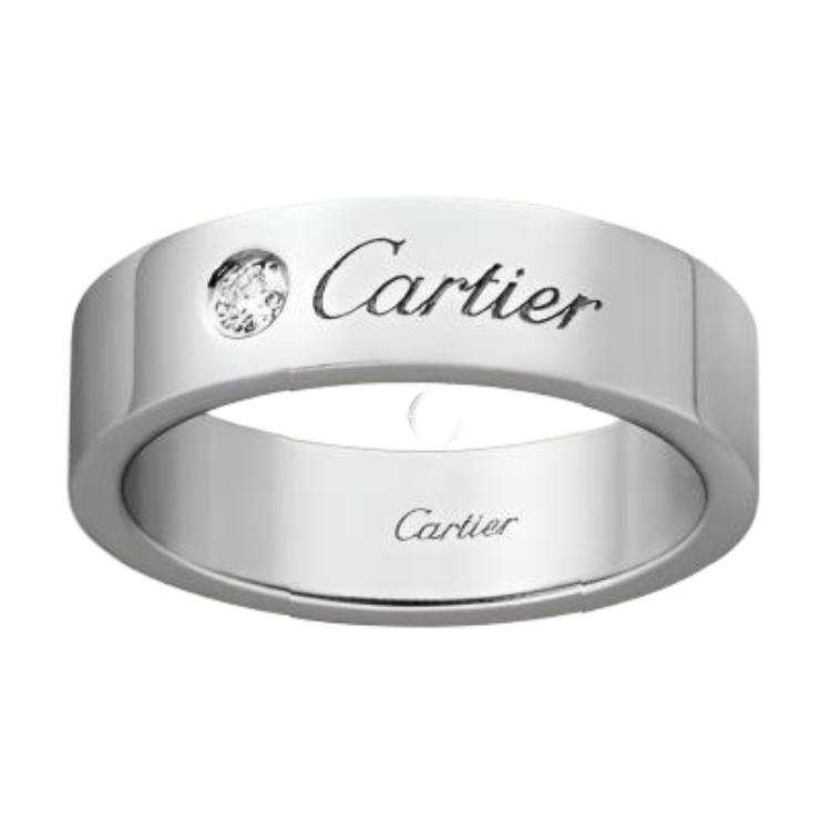 CARTIER C DE CARTIER 18K Gold Diamond Rings Unisex