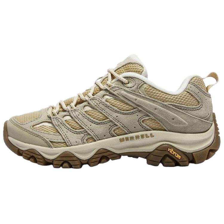 MERRELL MOAB 3 Cushioning Slip Resistant Trail Running Hiking Shoes Women's Almond Yellow