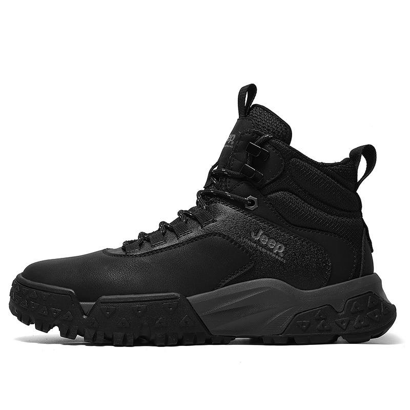 Jeep Mountaineering & Hiking Shoes Men's High Top Black, Brown