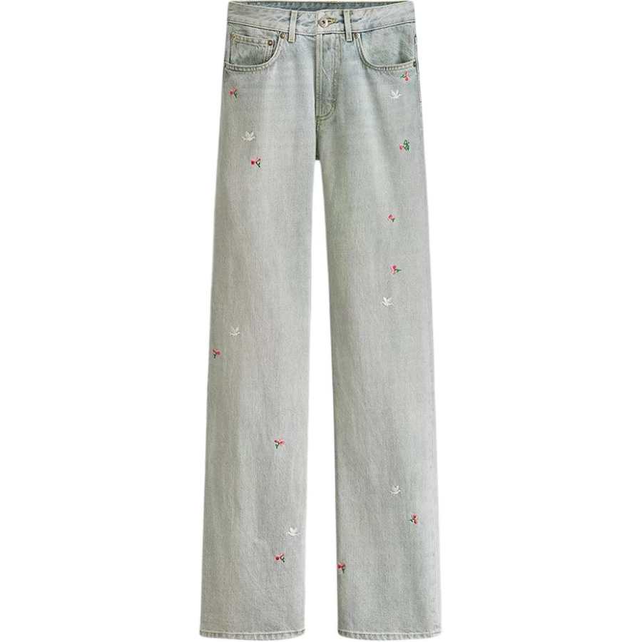 DIOR DIOR Jeans Women's Light Blue Moderate Flared Pants