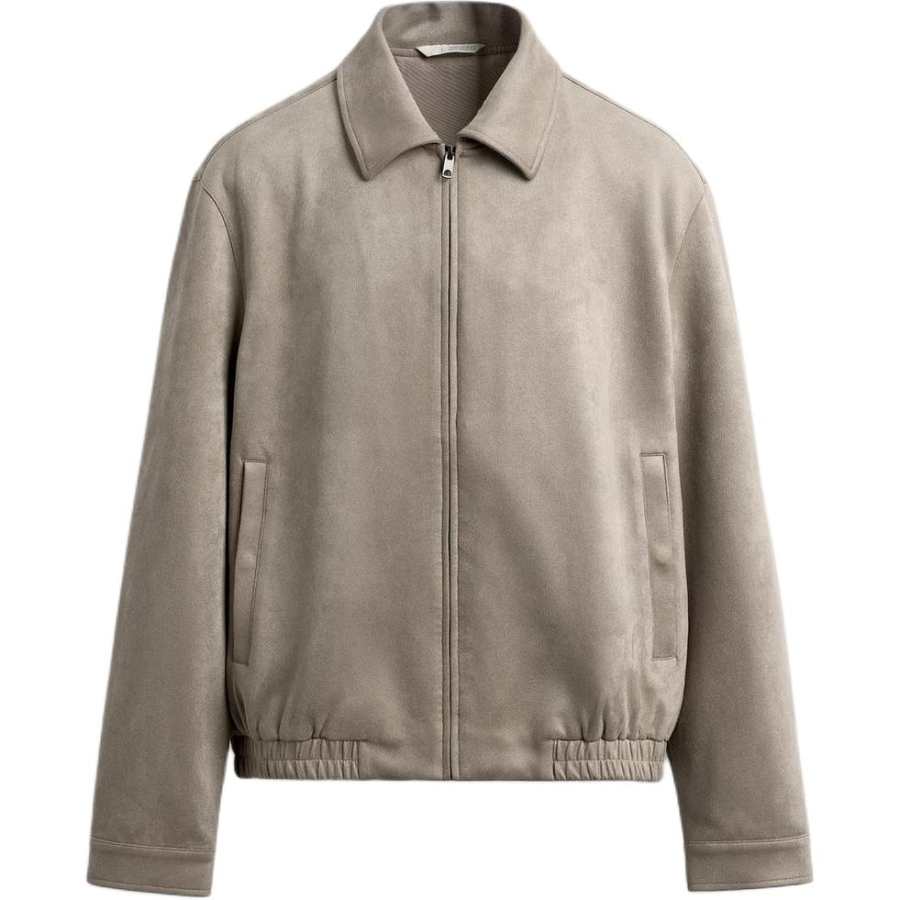 ZARA ZARA Jackets Men's Light Gray Lapel Moderate Other