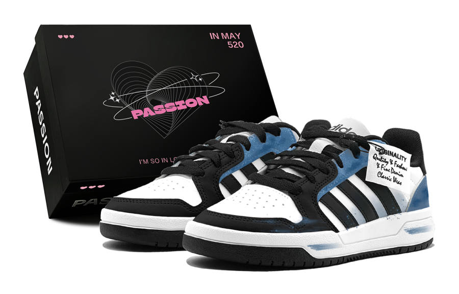 Adidas Adidas ENTRAP Romantic Treat, Blue Gray Elegance, American Luxury Streetwear, Individual Style, Trendy Versatility