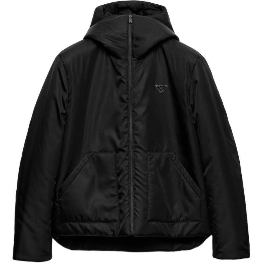 PRADA Prada hooded patch-pocket jacket