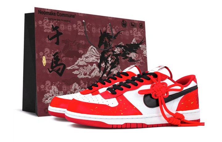 Nike Nike Big Abrasion Resistant Abrasion Resistant Low top Skateboard Shoes Men's Red