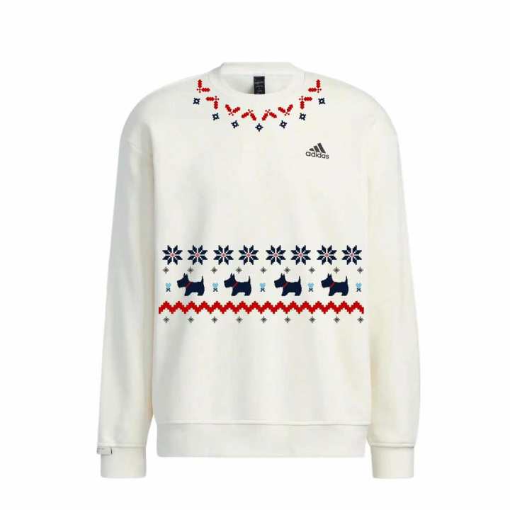 Adidas Adidas LABEL Sweatshirts Unisex White Crew Neck Moderate Regular