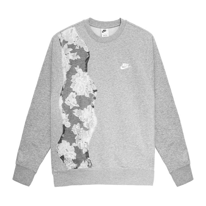 Nike Nike Club Sweatshirts Unisex Gray Crew Neck Moderate Regular