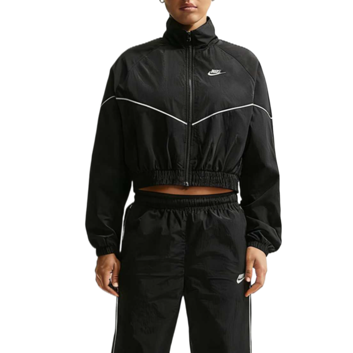 Nike Nike Sportswear Jackets Women's Black/chalk White Stand Collar Moderate Other