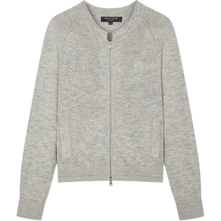 Teenie Weenie Knitwear Women's Gray Crew Neck Moderate
