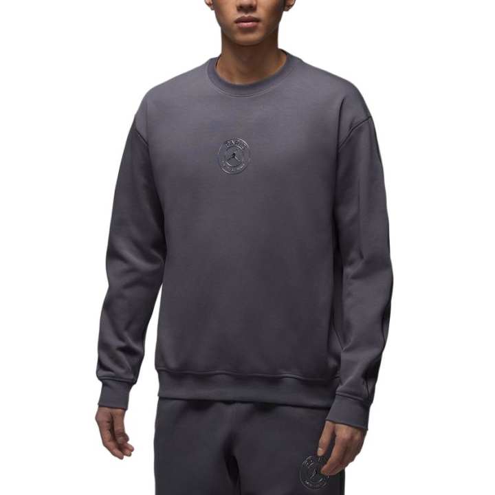 Jordan Jordan As M J Sweatshirts Men's Gray Crew Neck Moderate