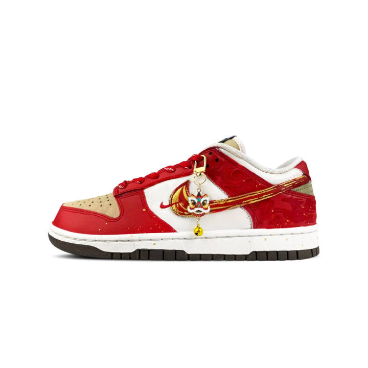Nike Nike Dunk Low top Skateboard Shoes Men's Red White