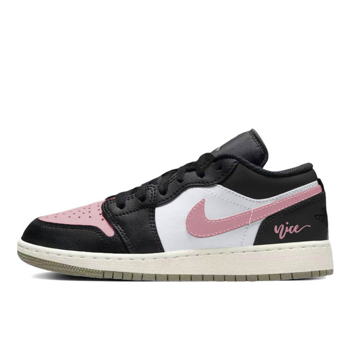 Jordan Jordan Air Jordan 1 Ink Pink Monologue Slip Resistant Abrasion Resistant Slip Resistant Abrasion Resistant Low top