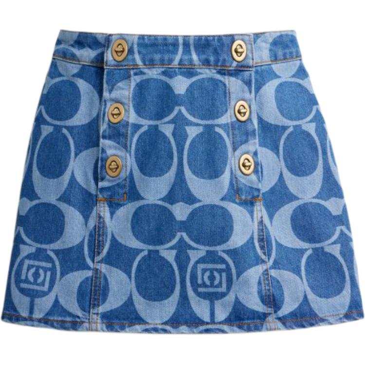 COACH x CLOT SS26 Denim Short Skirts Women's