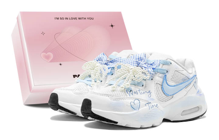 Nike Nike Air Max Fusion Abrasion Resistant Breathable Low top Running Shoes Women's Blue White