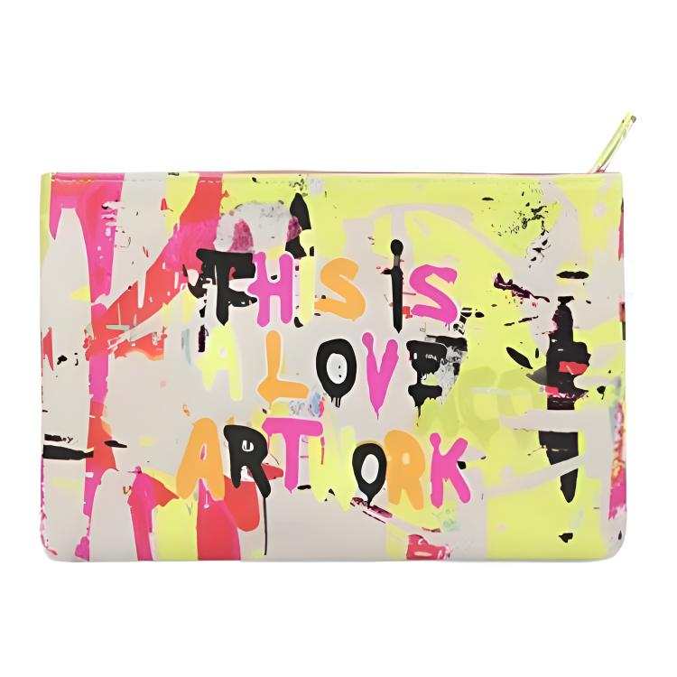 Apm Monaco Canvas Bag Clutch Small Women's Yellow