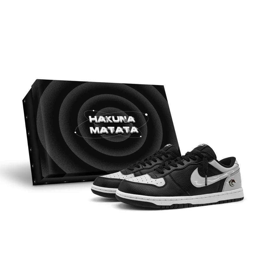 Nike Nike Big Gray Miracle, Box, Horse Year CNY Leather Coverage Thermal Abrasion Resistant Breathable Low top