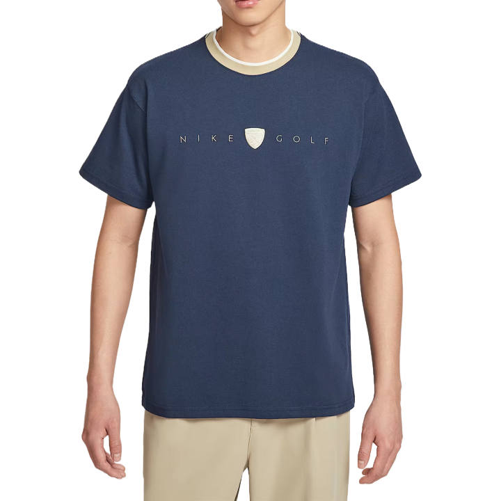 Nike Nike Max90 T Shirts Men's Collegiate Marine Blue Crew Neck Moderate Straight Fit