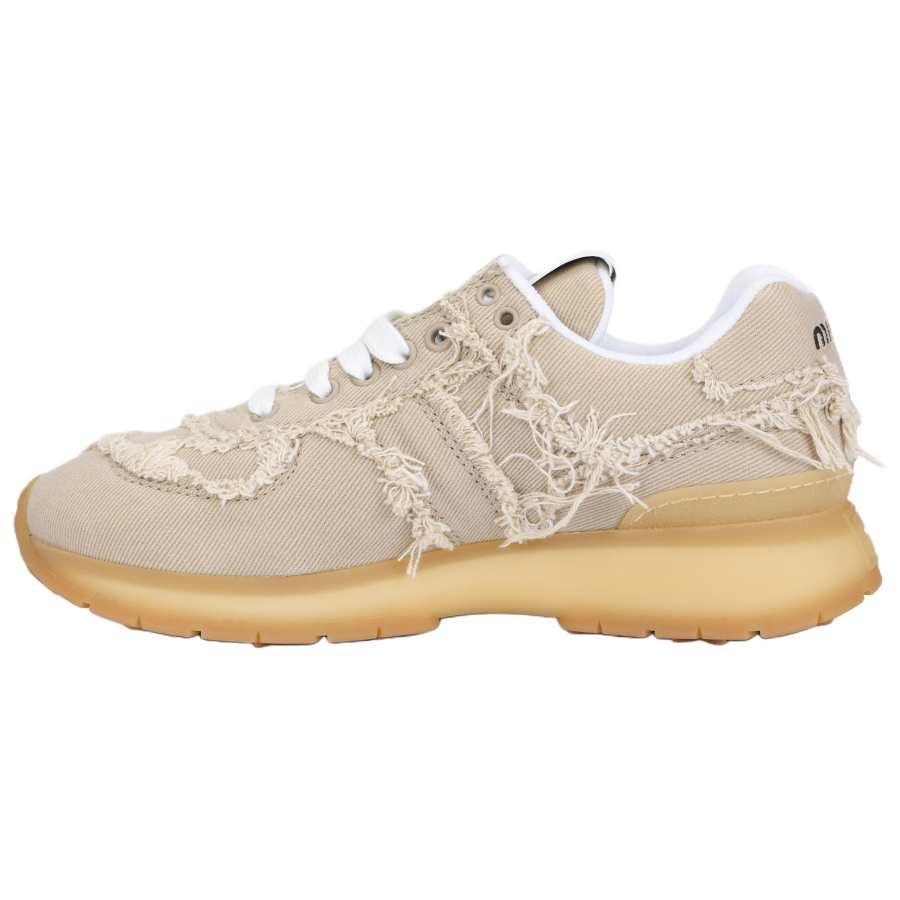 MIU MIU Low top Casual Shoes Women's Beige