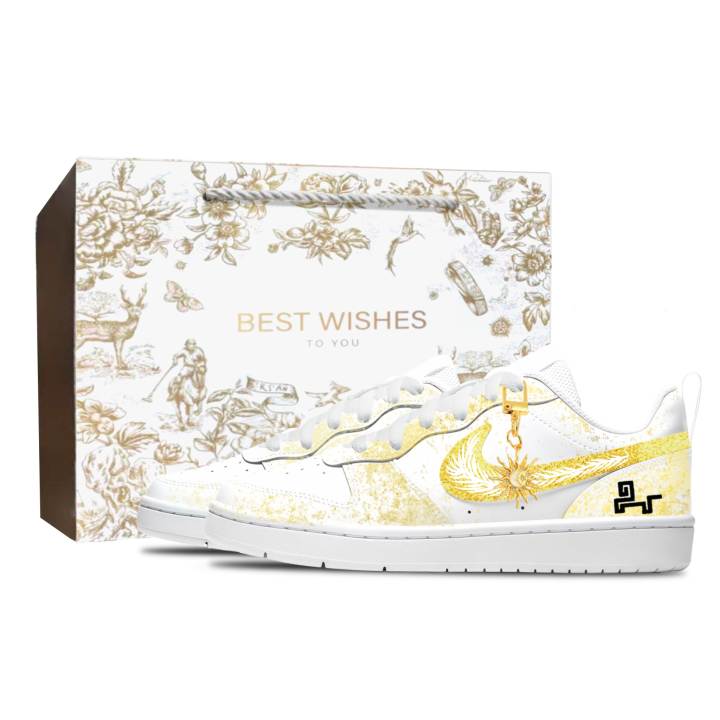 Nike Nike Court Borough Leather Abrasion Resistant, Breathable, Slip Resistant Cushioning Low top Kids' Skateboarding Shoes