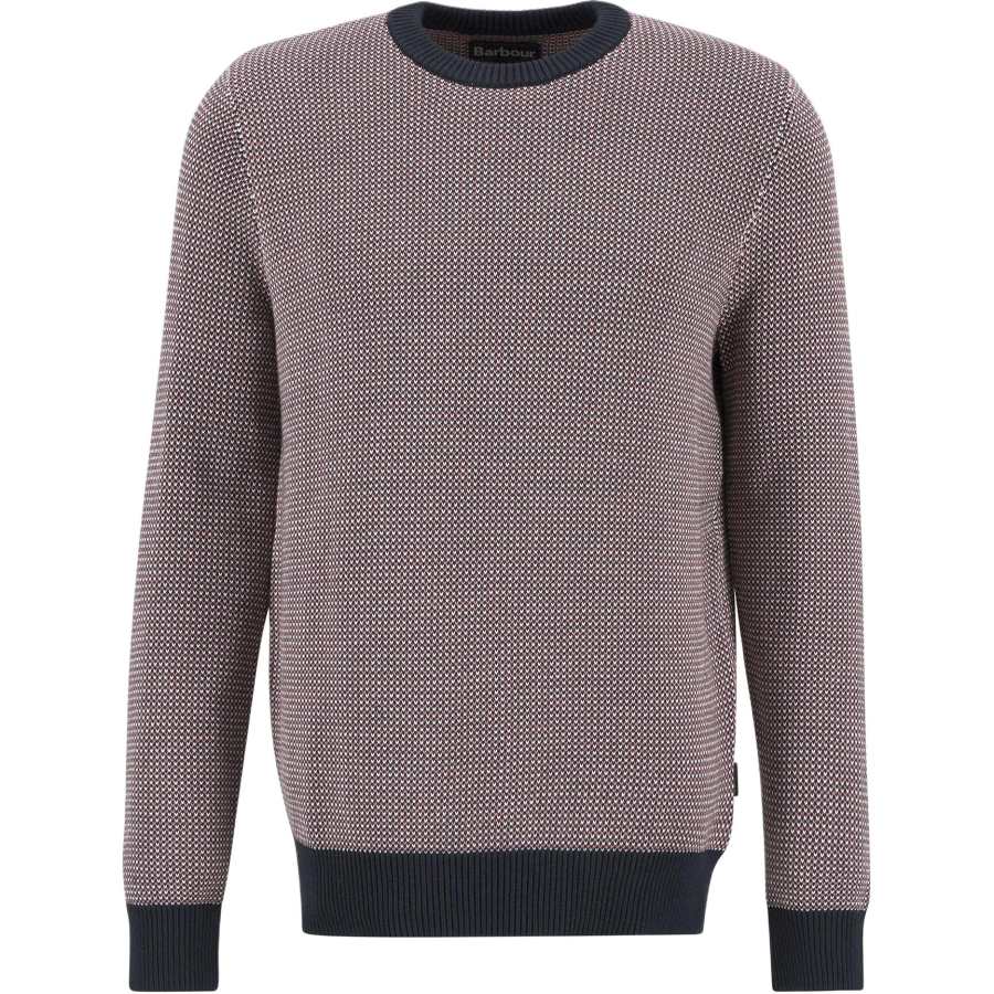 BARBOUR Knitwear Men's Pink Crew Neck Moderate
