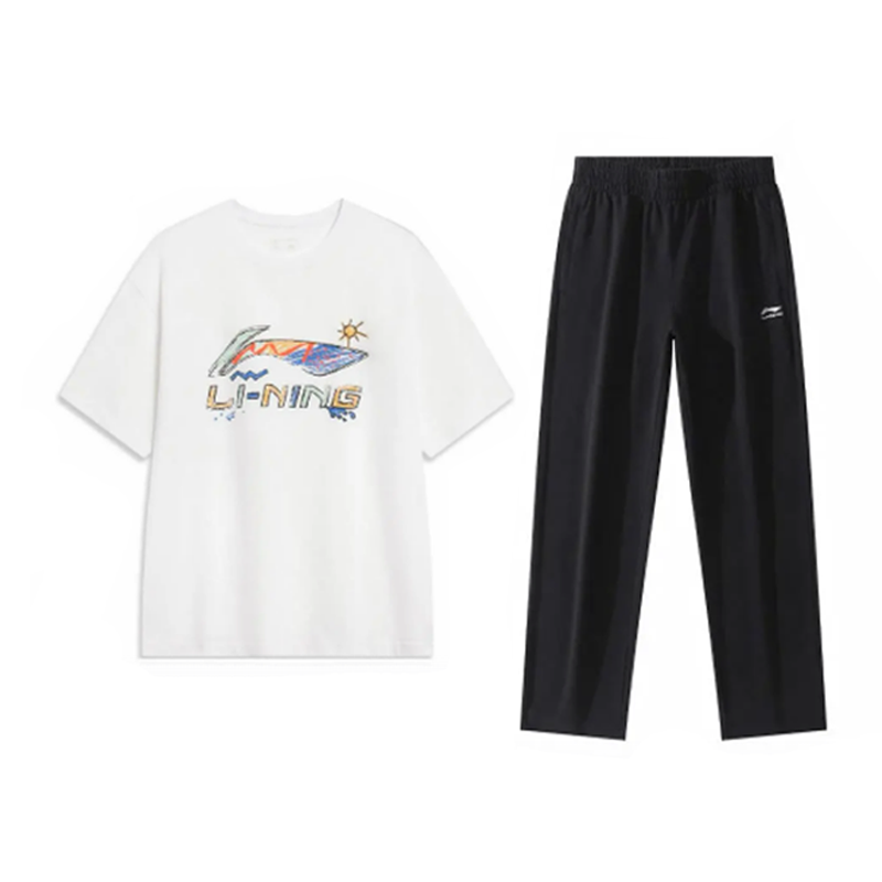Li-Ning Li Ning Casual Sportswear Unisex Standard White+Black