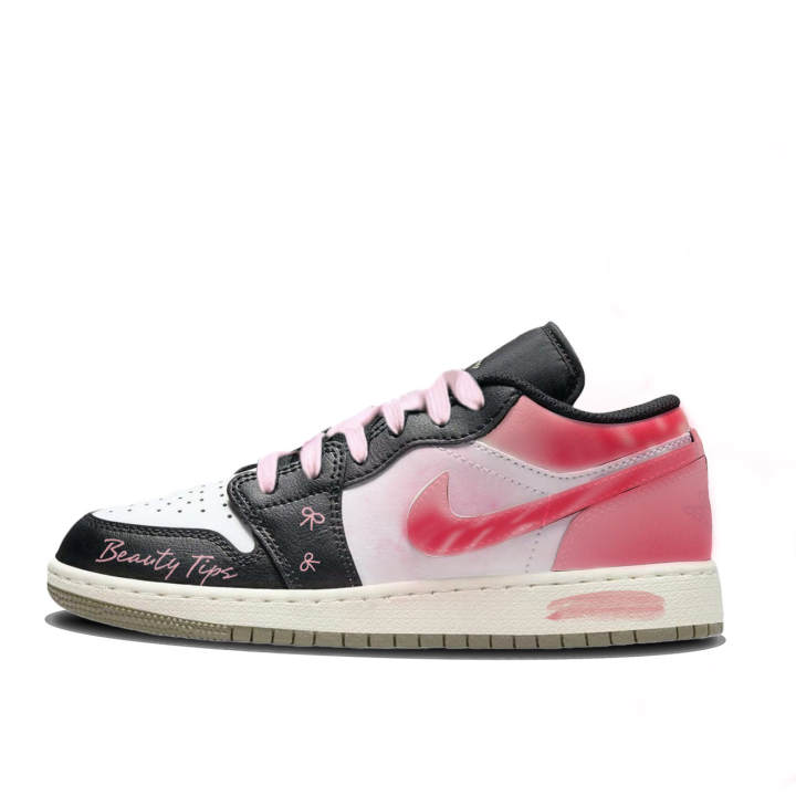 Jordan Jordan Air Jordan 1 Pink Mist Slip Resistant Abrasion Resistant Slip Resistant Abrasion Resistant Low top