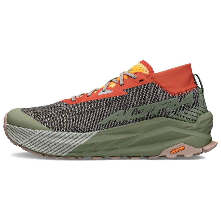 Altra Olympus 275 Trail Running Shoes Men's Gray Green