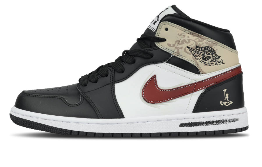Jordan Jordan Air Jordan 1 Synthetic Leather Slip Resistant, Abrasion Resistant, Height Increasing