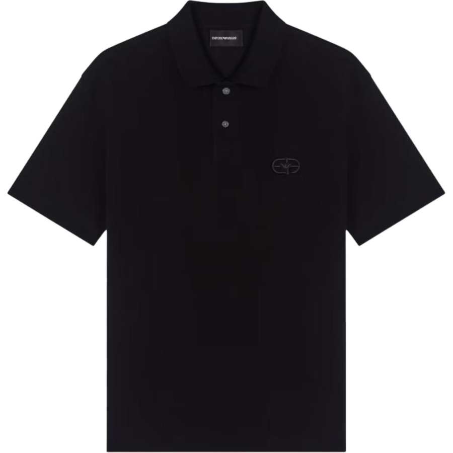 Emporio Armani logo-embroidered polo shirt
