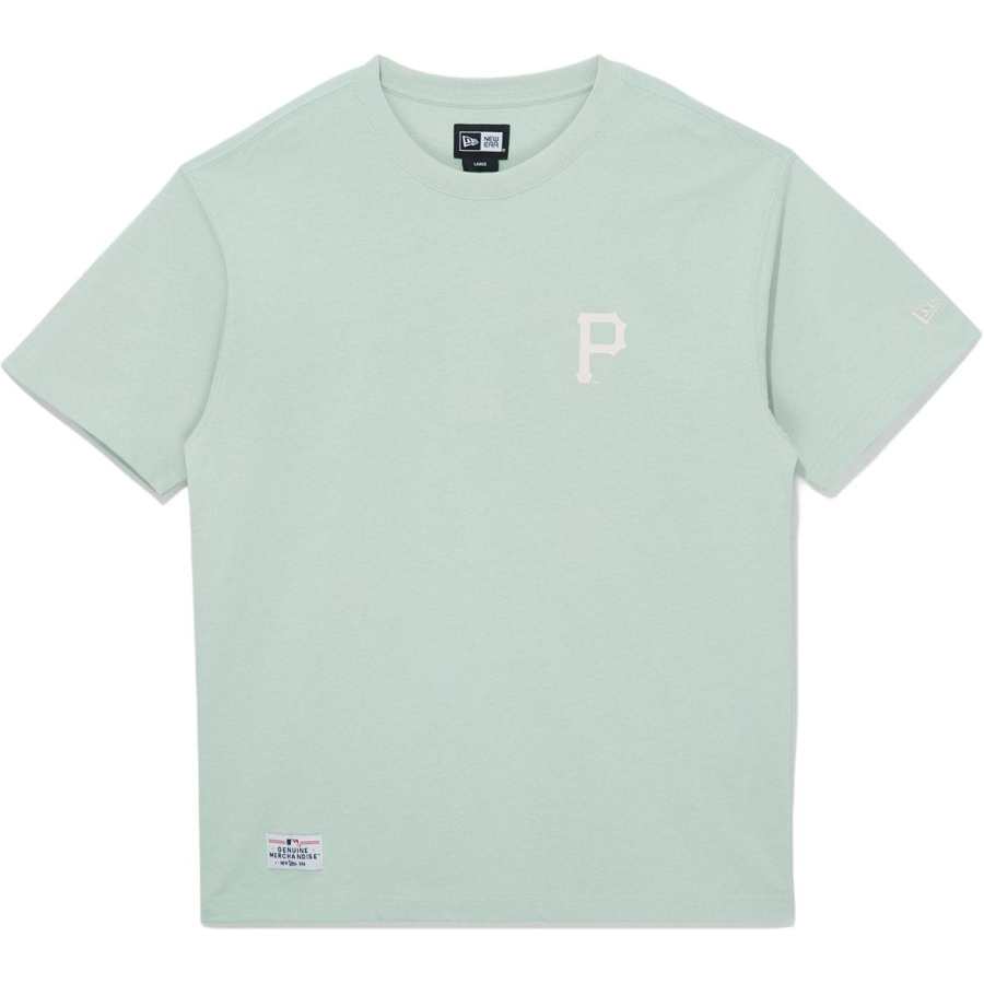 New Era T Shirts Unisex Light Green Crew Neck