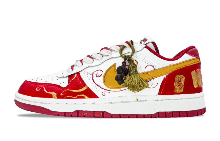 Nike Nike Big Abrasion Resistant Breathable Low top Skateboard Shoes Men's Red White