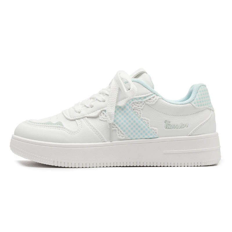 Warrior Cushioning Lightweight Low top Skateboard Shoes Women's White Light Blue