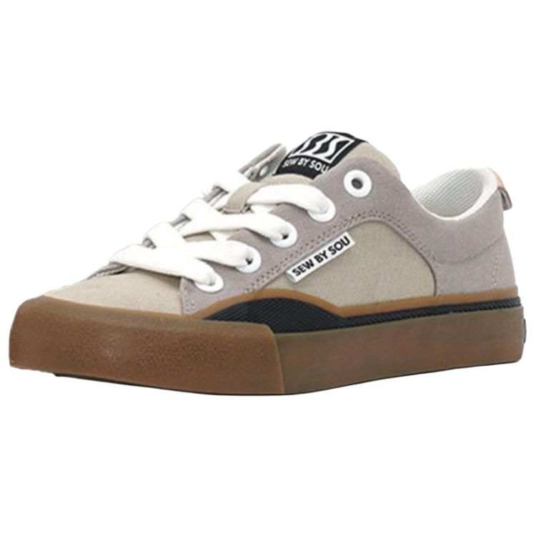SEW BY SOU Low top Canvas Shoes Unisex Light Beige