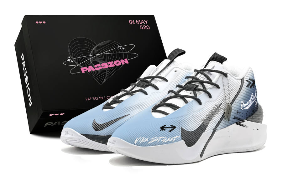 Nike Nike G.T. Jump Academy New Year Gift, Peace Dove, American, Gradient Spray Painting, Hand Drawn Graffiti, Game Ready