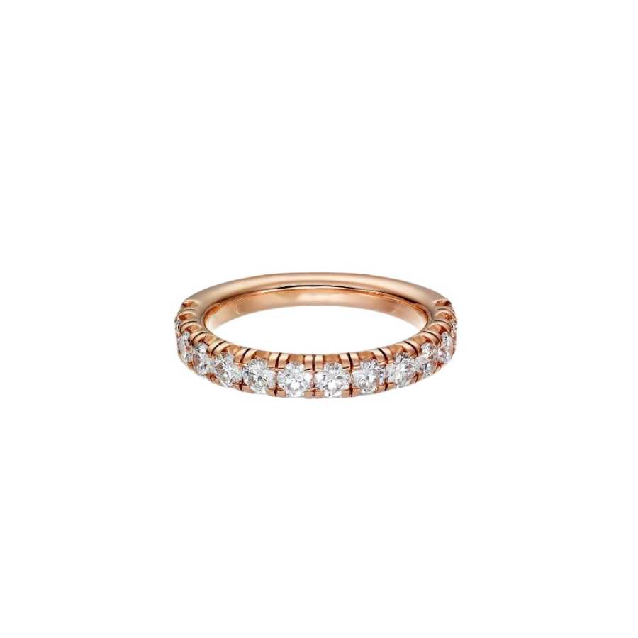 CARTIER EtincelleEtincelle De Cartier 18K Gold Diamond Rings Unisex Rose Gold