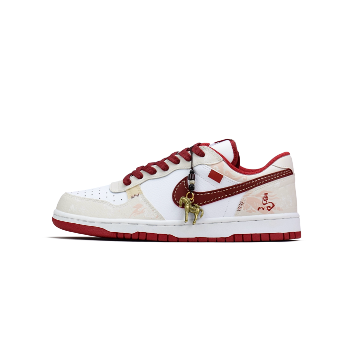 Nike Nike Big Low top Skateboard Shoes Men's White Red