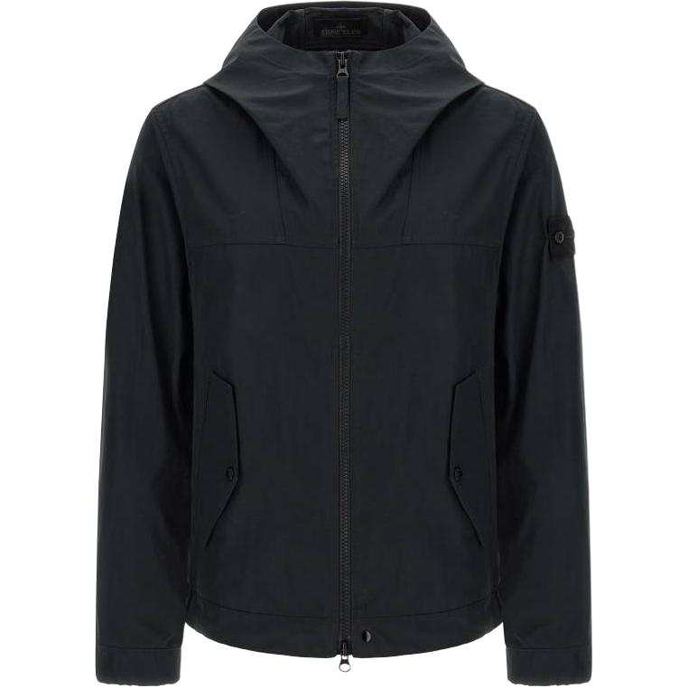 STONE ISLAND Stone Island Logo Patch Zip-Up Jacket